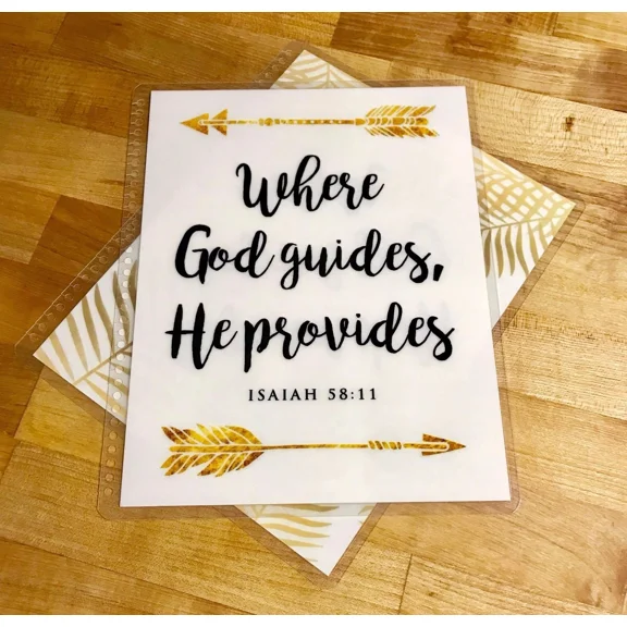 Where God Guides, He Provides Cover Set For Use With Erin Condren Life Planner
