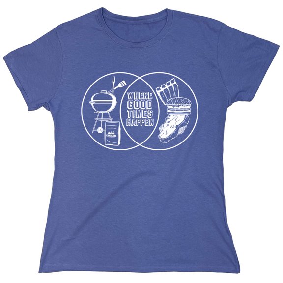 Where Good Times Sarcastic Humor Novelty Funny Women's Casual Tees
