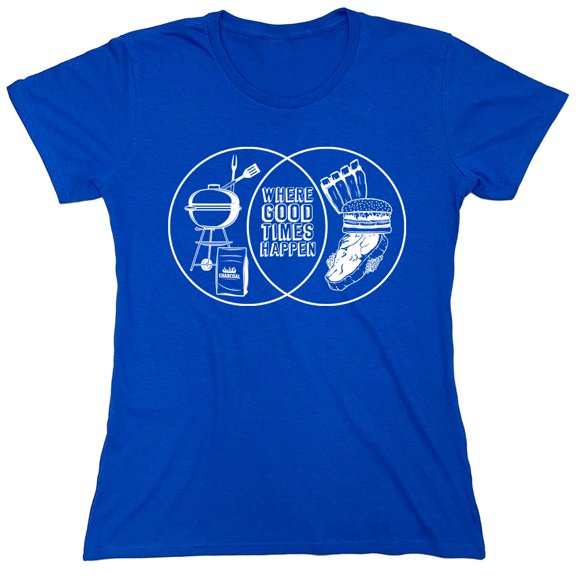 Where Good Times Sarcastic Humor Novelty Funny Women's Casual Tees