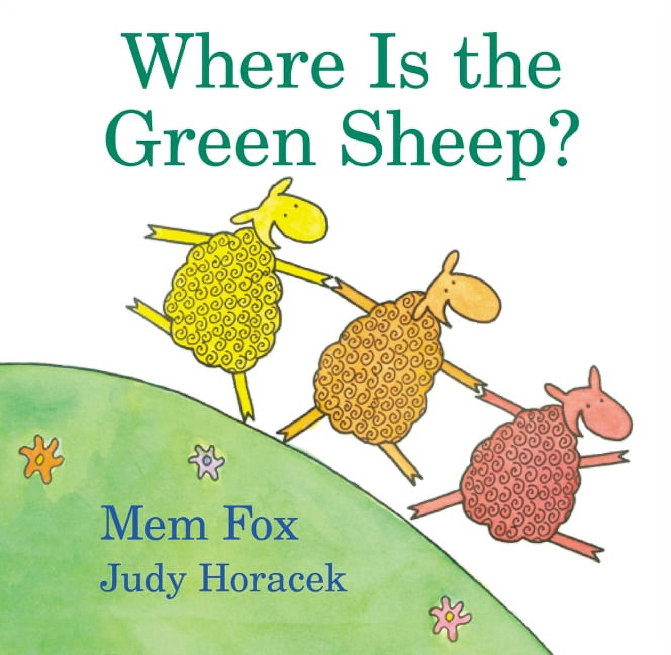 182 Where Is the Green Sheep? 音声絵本 Mem Fox, Board Book, Where Is the Green Sheep, Sheep-filled story