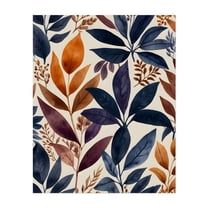 Where Leaves Tell Stories - Painting Botanical Floral Watercolor Pattern Autumn Nature Illustration Unframed Wall Art Print 6 x 8 inches