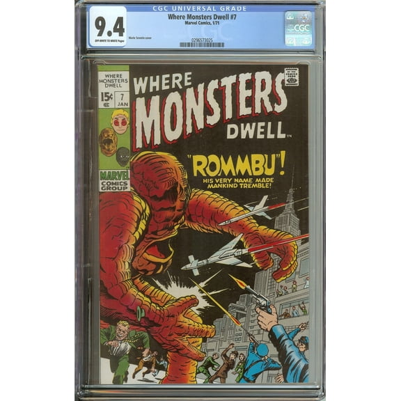 Where Monsters Dwell #7 - CGC 9.4 Comic Book