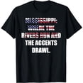 thumbnail image 1 of Where Rivers Run, Accents Drawl T-Shirt, 1 of 5