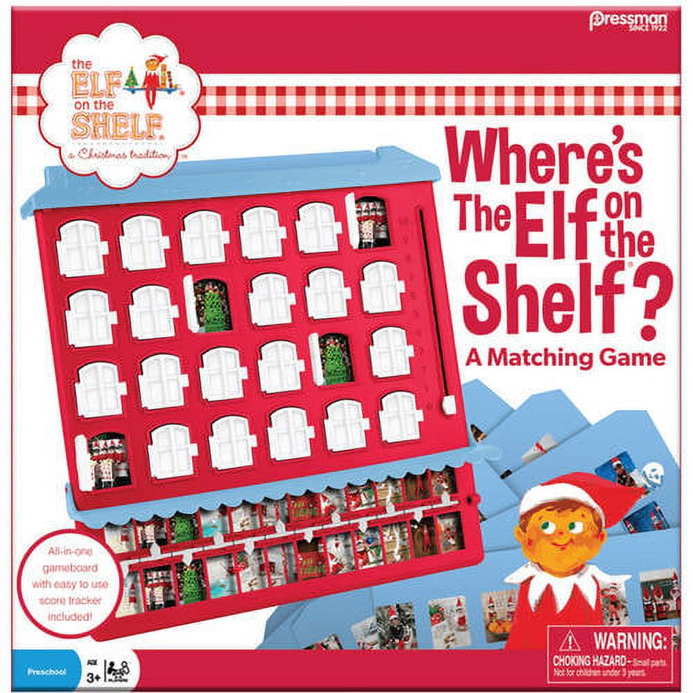 Where'S The Elf On The Shelf? Matching Game