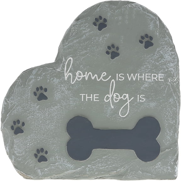 Pavilion Gift Company - Where The Dog Is - 6" Garden Stone