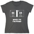 thumbnail image 1 of Where The Fun Begins Sarcastic Humor Novelty Funny Women's Casual Tees, 1 of 3