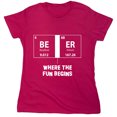 thumbnail image 1 of Where The Fun Begins Sarcastic Humor Novelty Funny Women's Casual Tees, 1 of 3