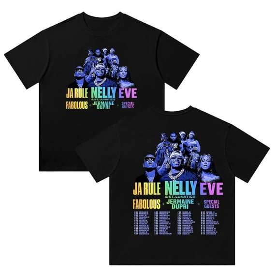 Where The Party At Tour Short Sleeve Top Comfortable Loose Cotton Printed T-Shirt