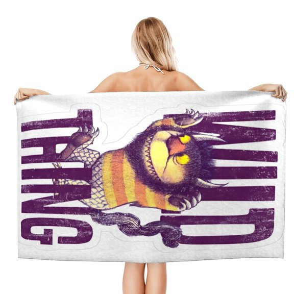 Where The Wild Things Are Beach Towel 30.7 71 InchesI Made Of Microfiber Material Quick Drying And Comfortable Showcasing A Charming Style