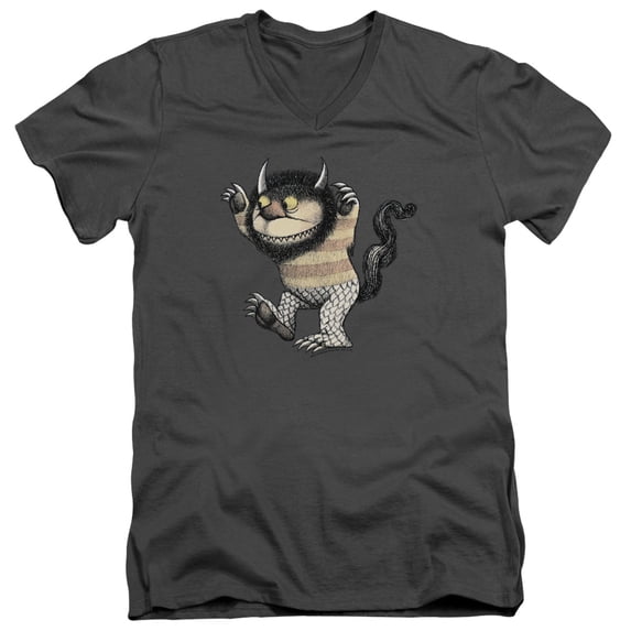 Where The Wild Things Are - Carol - Slim Fit V Neck Shirt - Small