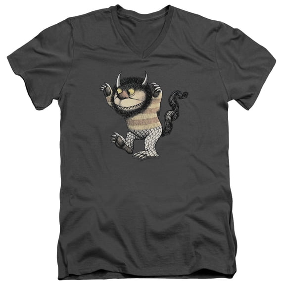 Where The Wild Things Are - Carol - Slim Fit V Neck Shirt - X-Large
