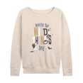thumbnail image 1 of Where The Wild Things Are - Group Title - Women's French Terry Long Sleeve Pullover, 1 of 4