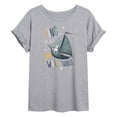 thumbnail image 1 of Where The Wild Things Are - King Of Wild Things Boat - Juniors Oversized Graphic T-Shirt, 1 of 4