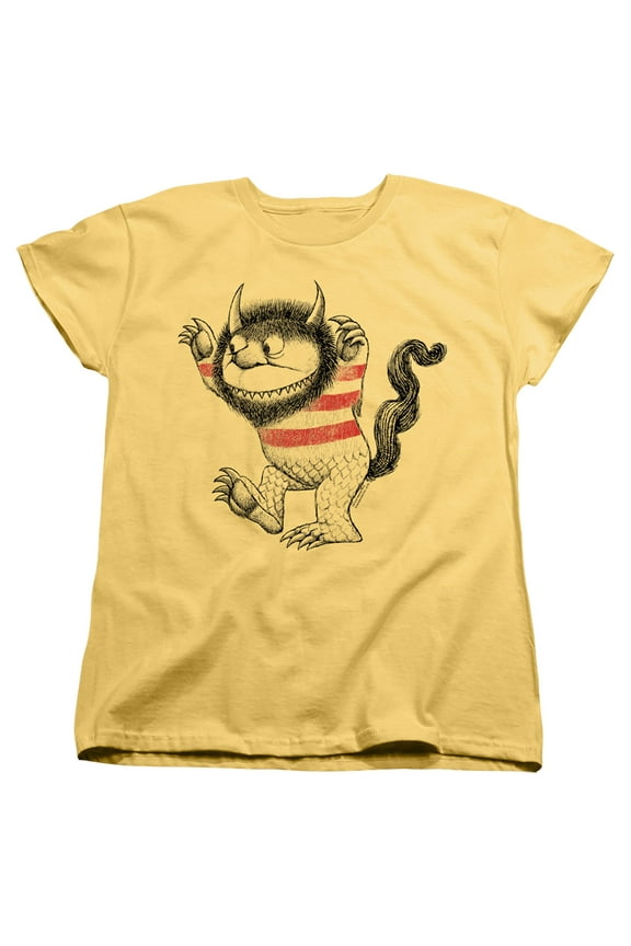 Where The Wild Things Are - Line Art - Women's Short Sleeve Shirt - Medium