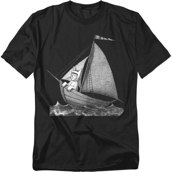 Where The Wild Things Are T-Shirt Sailing On A Boat Unisex Graphic Tee for Men & Women