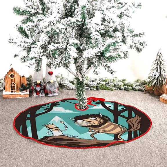 Where The Wild Things Are Themed Christmas Tree Skirt 48inch Premium Collectible Decor