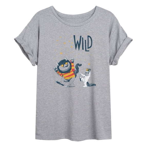 Where The Wild Things Are - Wild One - Juniors Oversized Graphic T-Shirt