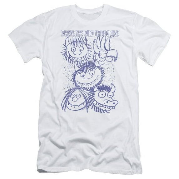 Where The Wild Things Are - Wild Sketch - Slim Fit Short Sleeve Shirt - Medium