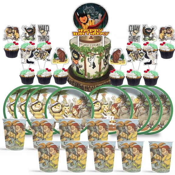 Where The Wild Things are Birthday Cups Party Supplies Plates Decorations Cake Topper Decor