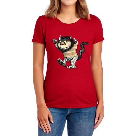 Where The Wild Things are Carol Women's T Shirt, Red, Medium