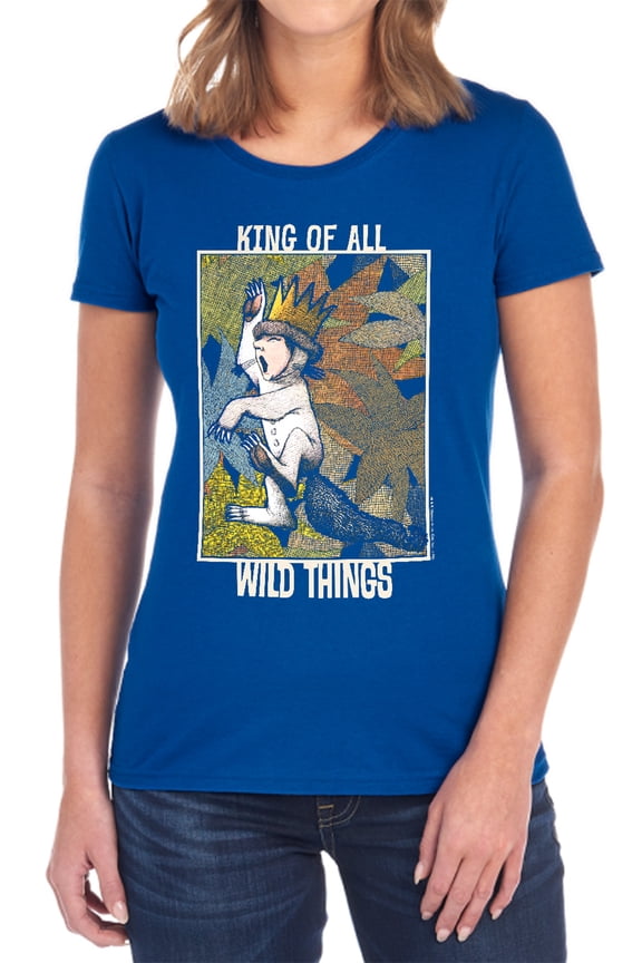 Where The Wild Things are King of All Wild Things Women's T Shirt, Royal, Large