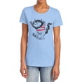thumbnail image 1 of Where The Wild Things are Line Art Women's T Shirt, Light Blue, 2X-Large, 1 of 6