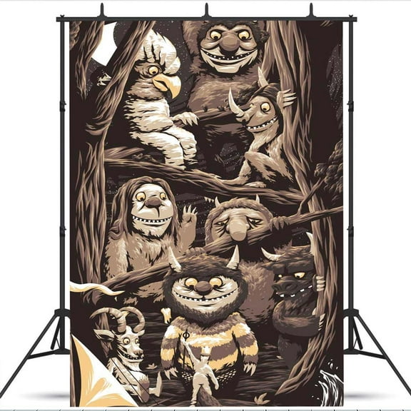 Where The Wild Things are school Taspestry Poster Banner Backdrop Background Wall Decor Party Supplies Movie Fans