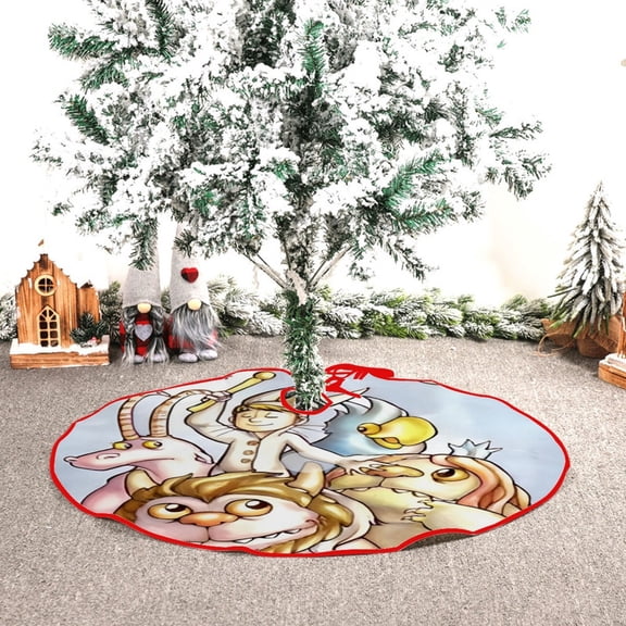 Where The Wild Things are themed Christmas Tree Skirt 48inch premium collectible decor