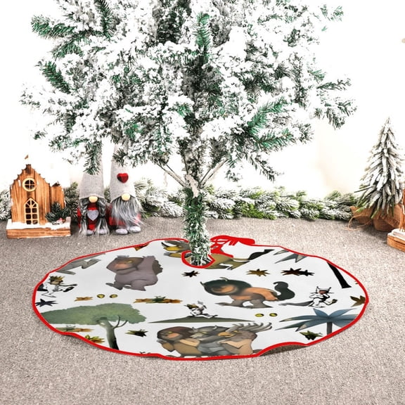 Where The Wild Things are themed Christmas Tree Skirt 48inch premium collectible decor