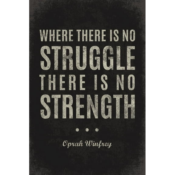 Where There Is No Struggle, motivational poster