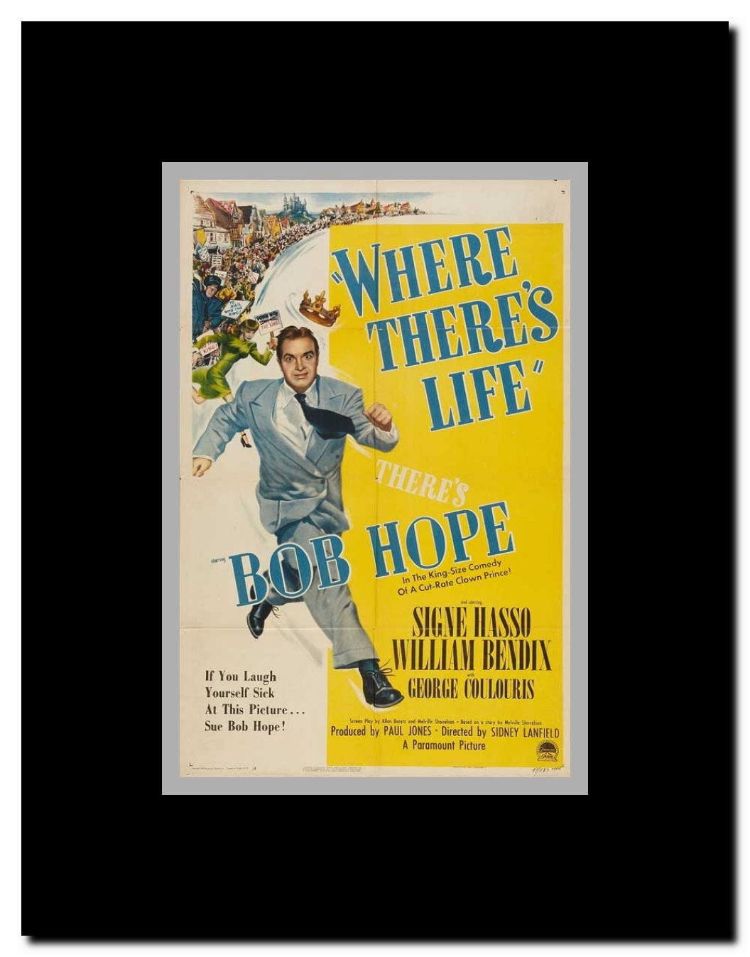 Where There's Life Framed Movie Poster