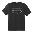 thumbnail image 1 of Where Tobacco is A Vegetable - North Carolina State Motto Funny Tees Mens Graphic T Shirts Black,S, 1 of 1