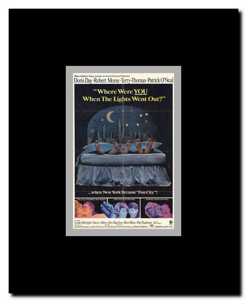 Where Were You When the Lights Went Out Framed Movie Poster