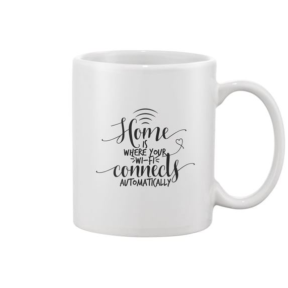 Where Wi-Fi Connects Mug -Image by Shutterstock