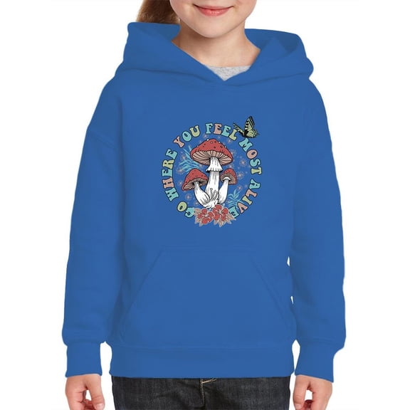 Where You Feel Most Alive Hoodie Juniors -Image by Shutterstock,  Large
