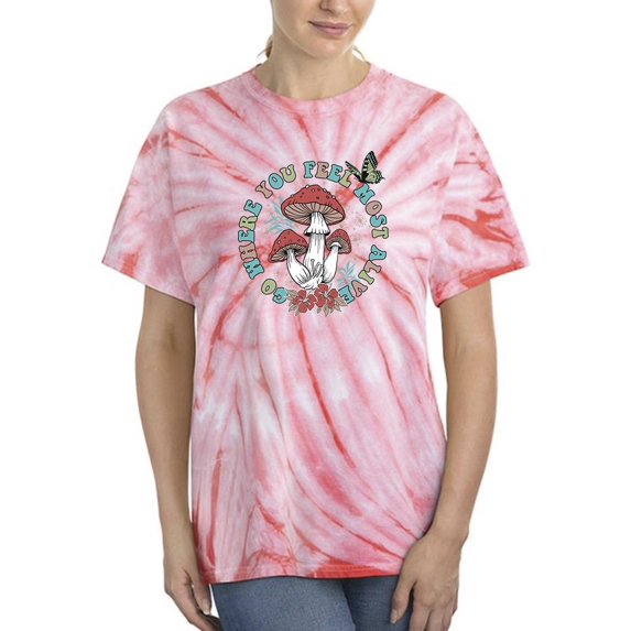 Where You Feel Most Alive Tie Dye Cyclone Women -Image by Shutterstock, Female Medium