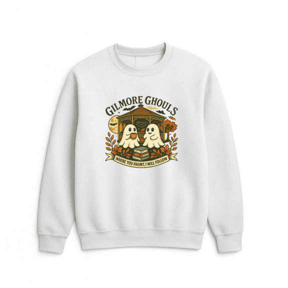 Where You Haunt I Will Follow Funny Ghoul Ghost Retro Spooky Quote Sweatshirt, for men & women, up to size 5XL