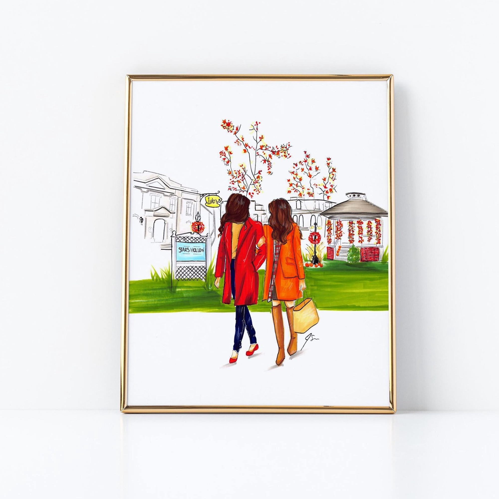 Where You Lead I Will Follow Print Fashion Illustration Fall Print BFF ...
