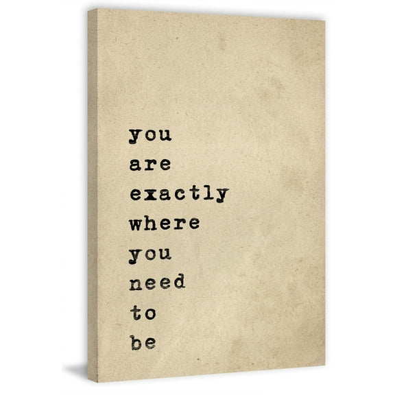 Where You Need to Be Painting Print on Wrapped Canvas