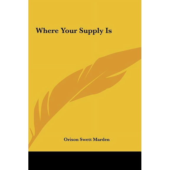 Where Your Supply Is (Hardcover)