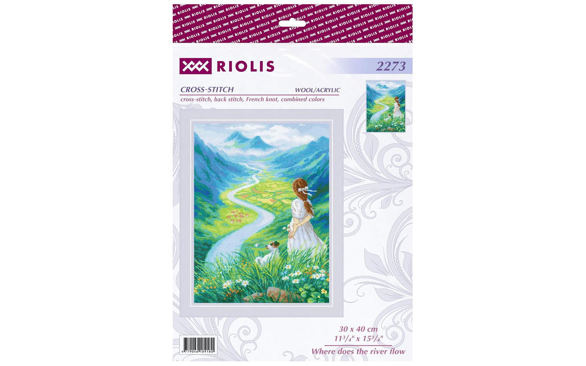 Riolis Cross Stitch Kit Where Does The River Flow