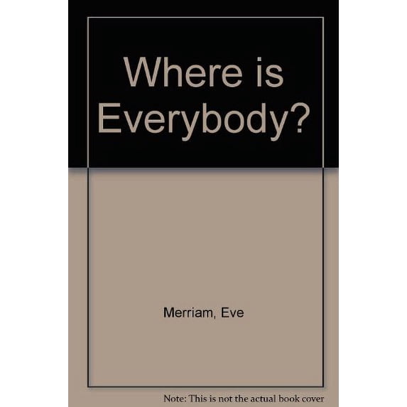 Pre-Owned Where is Everybody?: An Animal Alphabet (Hardcover) 0671649647 9780671649647