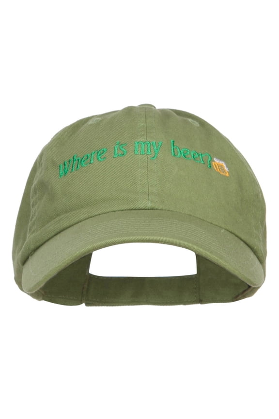 Where's My Beer Embroidered Low Cap - Cactus OSFM