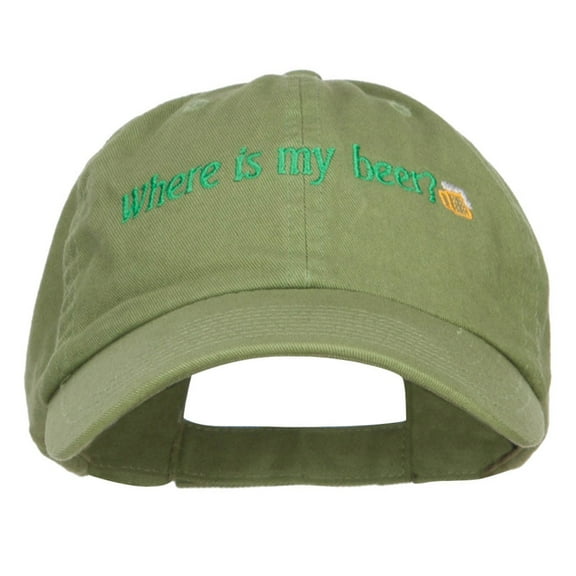 Where's My Beer Embroidered Low Cap - Cactus OSFM