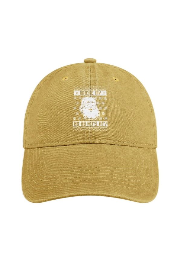 Where's My Ho Sand Colour Hat Adjustable Funny Fashion Unisex Baseball Cap for Men Women