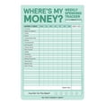 thumbnail image 1 of Where's My Money? Weekly Spending Tracker Budget Finance AF Planning Pad, Aqua, 1 of 6