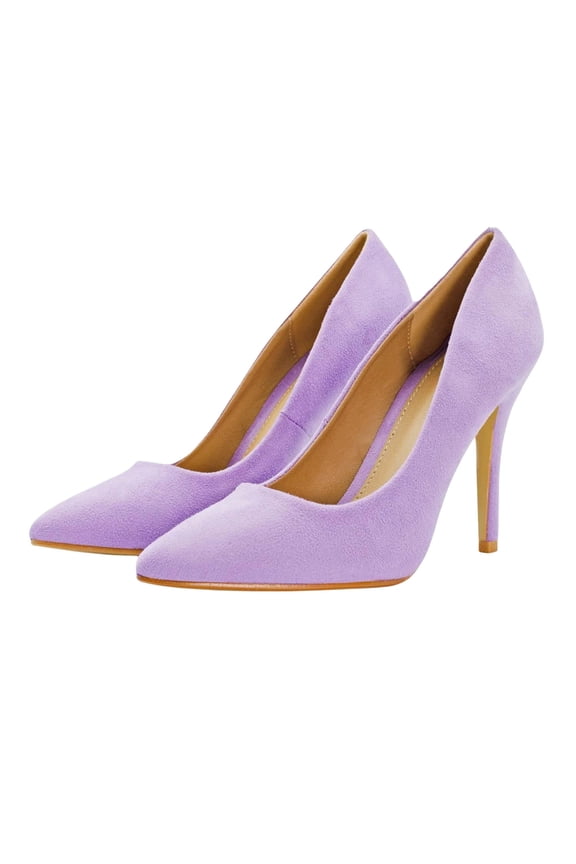 Womens Suede High Heel Court Pumps