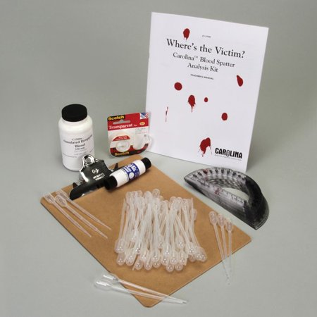 Where's The Victim? Blood Spatter Analysis Kit, Forensic Science