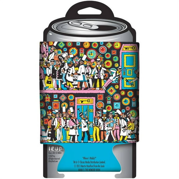 Where's Waldo Can Cooler Hugger Book Search Novelty Drink