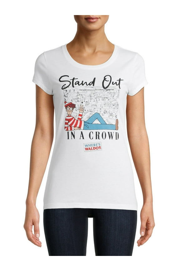 Where's Waldo Juniors Graphic Short Sleeve Tee